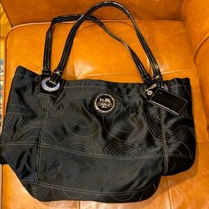 Coach Black Tote Bag